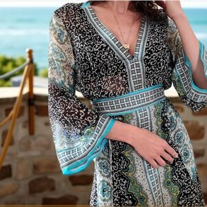 Flowy 100% Silk Dress NWOT